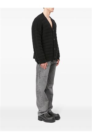 Cardigan in lana vergine nero MM6 MAISON MARGIELA | SH0HP0005M13040900